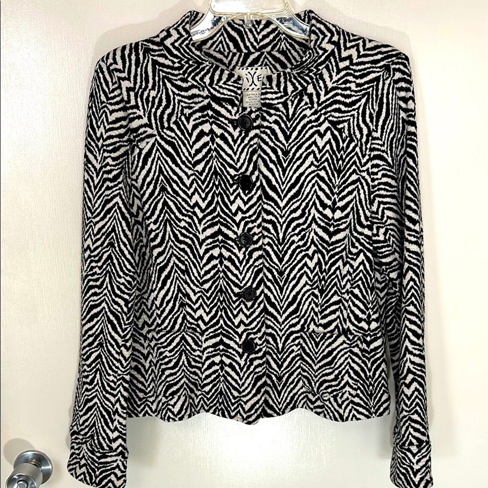 Zebra Print Women's Blazer, size L